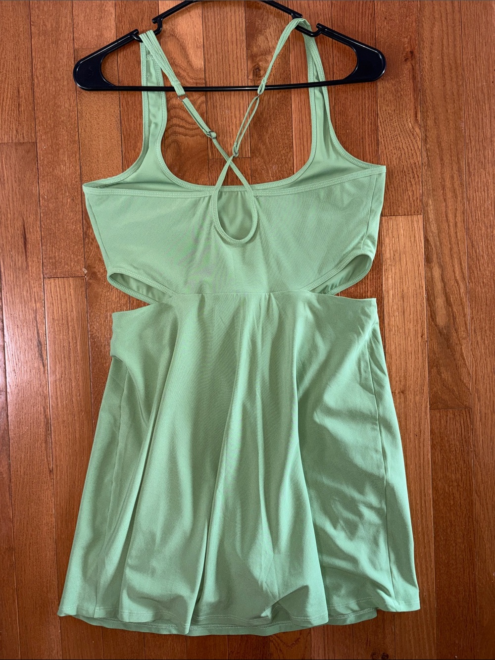 Abercrombie & Fitch Green Active Dress Skort Romper Built-In Shorts Size M - Picture 6 of 6